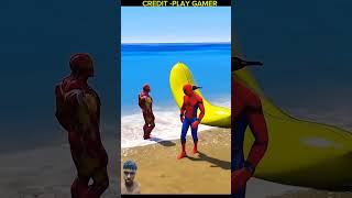 বন্ধুরা কে জিতবে পারলে বলো ironman superman gta troolface troley spidermancartoon shortvideo [upl. by Ennaeerb]