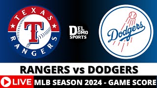 TEXAS RANGERS VS LOS ANGELES DODGERS LIVE ⚾️ MLB Game Score Radio JUN 13 2024 [upl. by Dane]