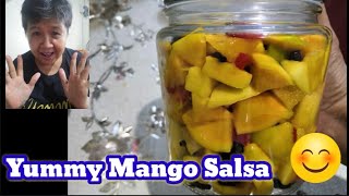 HOW TO MAKE MANGO SALSA  MY OWN VERSION [upl. by Alek]