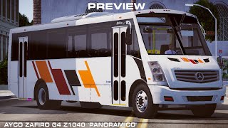 Preview  Ayco zafiro G4 Z1040 quotPanoramicoquot para Proton Bus Simulator [upl. by Deeas]