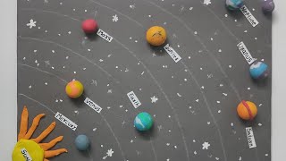 Solar system project with clay [upl. by Butch]