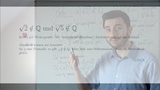 Wurzel aus 2 und aus 5 sind irrationalnicht rational  Beweis Analysis Algebra Zahlentheorie [upl. by Asiek958]