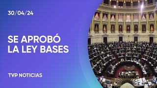 Diputados aprobó reforma laboral facultades delegadas privatizaciones blanqueo y Ganancias [upl. by Nylyaj]