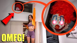 if you ever find this evil clown living in the walls of your house GET OUT Fast Secret Room [upl. by Naasar376]