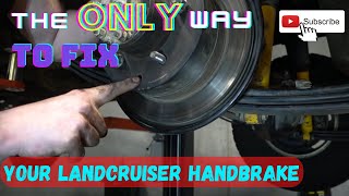 How To Adjust The Hand Brake On A 79 76 78 Series Landcruiser  The ONLY correct method [upl. by Notsgnal]