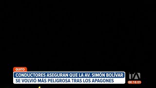 Conductores aseguran que la Av Simón Bolívar se volvió más peligroso tras apagones [upl. by Vevine976]