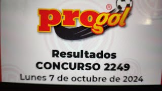 resultados Progol 2249 lista de premios [upl. by Stewart]