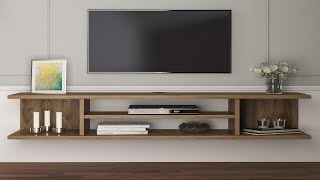 Decorotika Pivot 47quot Floating TV Stand and Media Console Assembly [upl. by Weisbart331]