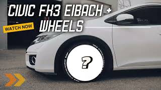 Civic FK3 Tourer Eibach and wheels [upl. by Clower321]