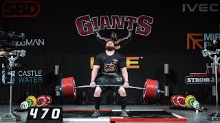 NEW AMERICAN DEADLIFT RECORD  470kg1036lbs [upl. by Minerva]