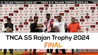 Chengalpattu vs Ranipet  Final  SS Rajan Trophy T20 Tournament 2024  Highlights [upl. by Algie]