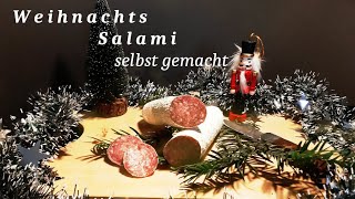 Weihnachts Salami ohne Darm schnell und einfach selbst gemacht [upl. by Akienom]