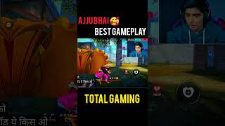 🤠Ajju Bhai 1v1 best game play in br rank  Solo rank push tips in free fire  shorts totalgaming [upl. by Aicerg]