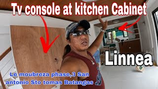 Pagkabit ng Tv Console at Kitchen Cabinet Linnea model Le moubreza phase3 Sto tomas EP525 [upl. by Ailaht]