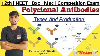 Polyclonal Antibodies In Hindi  Production Of Antibody  Immunology  By Dadhich Sir [upl. by Anirbes961]