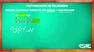 Factorización Caso V Trinomio Cuadrado Perfecto Por Adición Y Sustracción Parte 1 [upl. by Goodill]