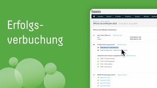 Erfolgsverbuchung mit bexio I bexioSupport [upl. by Jarnagin]