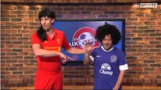 Hairy Strikers  Marouane Fellaini Goal v Man United Soccer AM [upl. by Asille]