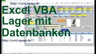 0 Lager Programm mit Datenbanken in Excel VBA selber erstellen [upl. by Itirp]