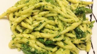 Trofie al pesto  Italian pasta al pesto recipe eng subs [upl. by Nodgnal]