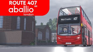 Roblox Croydon 131  Aballio Route 407  Enviro400H  SIM SERVER [upl. by Farrar]