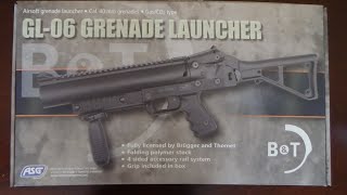 Brugger amp Thomet GL 06 Grenade Launcher Airsoft [upl. by Magner904]