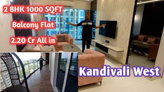 Kandivali West 2 BHK 1000 SQFT  Near Dhanukarwadi Wadi Nearing Possession No Brokerco [upl. by Marinelli]