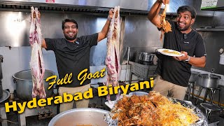 Full Goat Hyderabad Biryani  Easy Cooking with Jabbar Bhai [upl. by Rabkin]