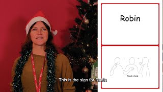 Learn the Makaton sign for Robin [upl. by Nairb]