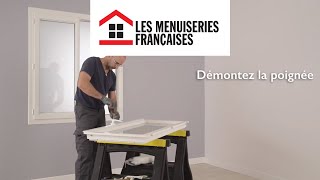 Poignée de travers sur un oscillobattant PVC  Les Menuiseries Françaises [upl. by Eemak]