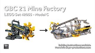 GBC 21 Mine Factory  Building Instructions  42055 C Model Bucket Wheel Excavator [upl. by Odlavso310]