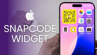 How To Add Snapchat Snapcode Widget To Home Screen iOS 18 [upl. by Farwell]