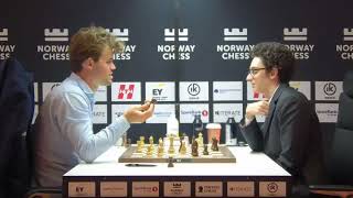 Magnus Carlsen vs Fabiano Caruana  Norway Chess 2024  R10 [upl. by Otreblif172]