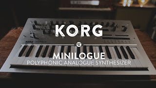 Korg Minilogue Analogue Polyphonic Synthesizer  Reverb Demo Video [upl. by Eustasius470]