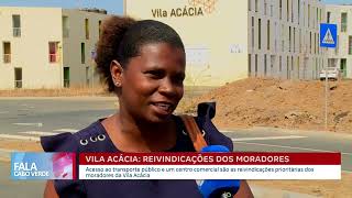 Reivindicações dos moradores da Vila Acácia  Fala Cabo Verde [upl. by Aissatsana]