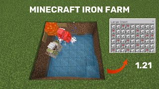 Easiest Iron Farm in Minecraft Bedrock Tutorial XboxMCPEPS4Nintendo SwitchWindows [upl. by Haimorej]