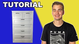 Easy To Follow Songesand 6 Drawer Chest IKEA Tutorial [upl. by Nosral943]