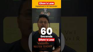 Ohms Law explained in 60 Seconds⏱️Class 10 Physics Electricity [upl. by Karrie]