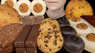 ASMR Chocolate Desserts amp Ice Cream Mochi HaagenDazs Muffin Top Cookies Marshmallow [upl. by Aimac492]