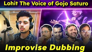 Improvisation in Hindi Dubbing  Lohit Sharma Voice of Gojo Satoru  PopCrop [upl. by Eelrak]