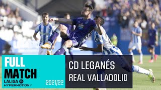 CD Leganés  Real Valladolid CF 02 20212022 PARTIDO COMPLETO [upl. by Swenson]