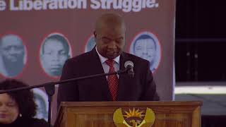 Repatriation Homecoming Ceremony  Dep Minister of Defence and Military Veterans Bantu Holomisa [upl. by Maggy]