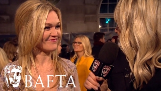 Julia Stiles Red Carpet Interview  BAFTA Film Awards 2017 [upl. by Cosenza147]