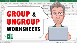 Group amp Ungroup Worksheets in Excel [upl. by Ithaman]