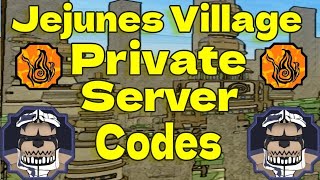 25 Private Server Codes For Jejunes Village  Shindo Life [upl. by Pietra]