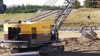 Ruston Bucyrus 30RB Dragline Excavator Working at Wheels at Wanaka 2023 [upl. by Rugg593]