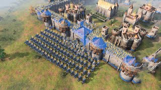 Age of Empires 4  CASTLE DEFENSE [upl. by Arlinda]