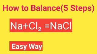 NaCl2 NaCl Balanced Reaction Sodium plus Chlorine Sodium chloride Balanced Equation [upl. by Eatnoed342]