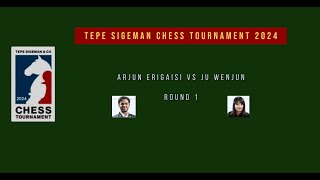 Arjun Erigaisi vs Ju Wenjun  TePe Sigeman Chess Tournament 2024  Round 1 [upl. by Marchal]