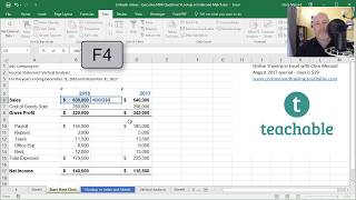 Vertical Analysis of an Income Statement in Excel by Chris Menard [upl. by Tarttan]